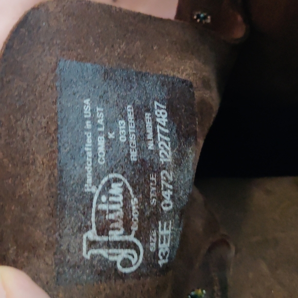 New w/tags Justin boots 13 main image 7